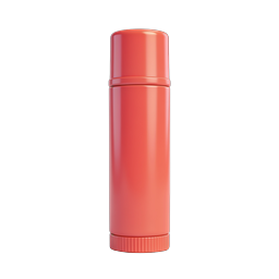 Coral Thermos Bottle 3D Icon | Realistic Drinkware