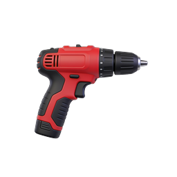 Red Cordless Power Drill Tool Icon - 3D Render