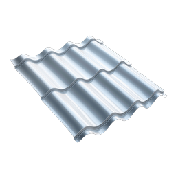 Icona lamiera ondulata per tetto - Design 3D realistico