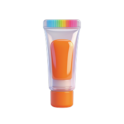 Cosmetic Cream Tube Icon - 3D Beauty Product
