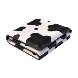 Cow Print Blanket Folded Icon - 3D Realistic Design