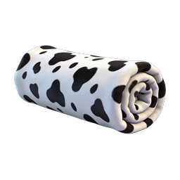 Cow Print Rolled Blanket 3D Icon