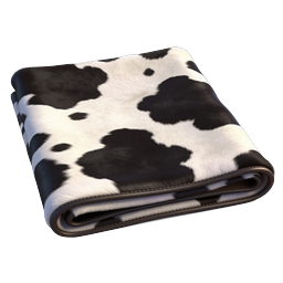 Cow Print Blanket Folded Icon | Farmhouse Decor PNG
