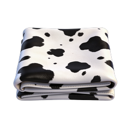 Stylish Cow Print Folded Wallet Icon - Fashion Accessory