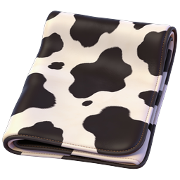 Cow Print Wallet Icon | 3D Realistic Fashion Design