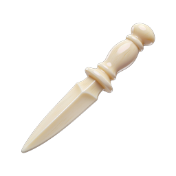 Icono de daga crema - Recurso de arma 3D realista