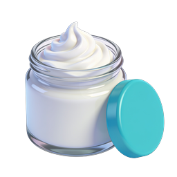 Icono de tarro de crema para la piel – producto de belleza 3D realista
