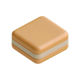 Cream-Filled Sandwich Cookie 3D Icon - Bakery Dessert