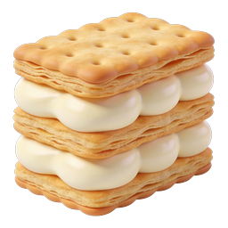 Cream-Filled Sandwich Cookies 3D Icon