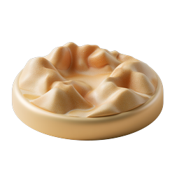 Cream Tart Dessert 3D Icon | Realistic Pastry