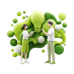 Creative Discussion Icon for Innovation and Teamwork