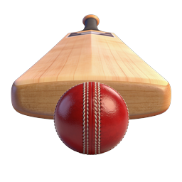 Icono de bate y pelota de críquet | Icono deportivo premium