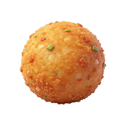 Crispy Falafel Ball 3D Food Icon | Realistic Render