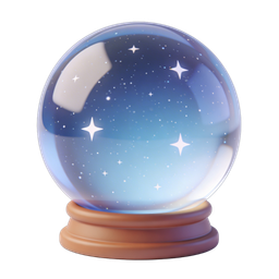 Elegant Crystal Ball Icon for Mystical Themes