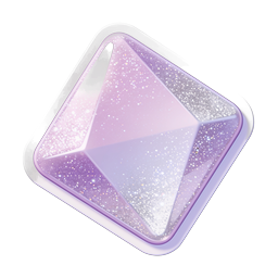 Crystal Mail Icon - Sparkling 3D Email App Design