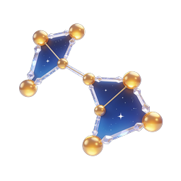 Kristalline Molekularstruktur 3D-Icon | Premium Geometrisches Design
