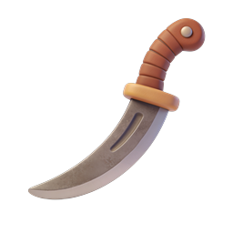 Curved Knife Icon for Culinary and Adventure Themes