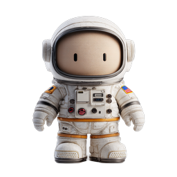 Cute Astronaut Character Icon - 3D Space Explorer