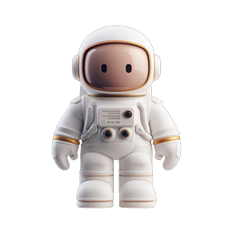 Cute Astronaut Character 3D Icon - Space Explorer