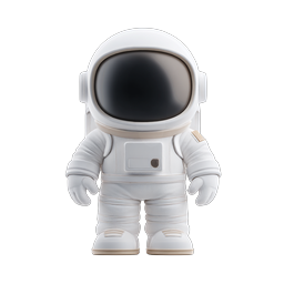 Cute Astronaut Icon - 3D Space Character Design