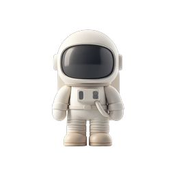 Cute Astronaut 3D Icon - Space Explorer Character