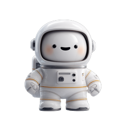Cute Astronaut Icon for Space Exploration