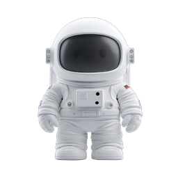 Cute 3D Astronaut Icon - Space Explorer Character