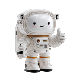 Cute Astronaut Icon for Space and Science Projects