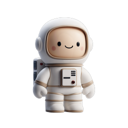 Cute Astronaut Icon for Space Exploration Themes