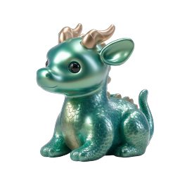 Süßes Baby-Drachen 3D-Icon - Fantasy-Charakter
