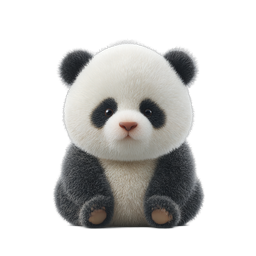 Cute Baby Panda 3D Icon - Adorable Wildlife Character