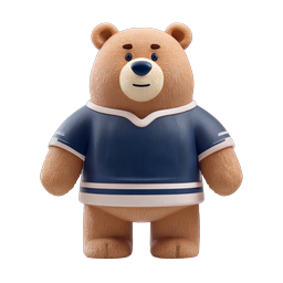 Cute Bear Character Icon for Playful Designs
