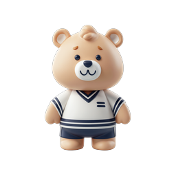 Adorable Cute Bear Icon for Children Projects