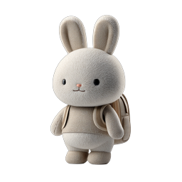 Personaje de Mochila de Conejo Lindo | Icono de Peluche 3D