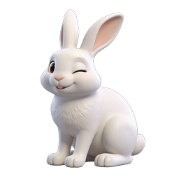 Cute Bunny Icon for Vibrant Designs