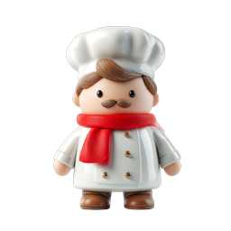 Adorable 3D Chef Character Icon | Cute Cook Mascot