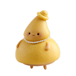Cute Clay Dumpling Character - Kawaii Food Mascot Icon