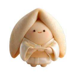 Adorable Clay-Style Cloaked Character Icon