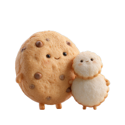 Cute Kawaii Cookie Characters 3D Icon