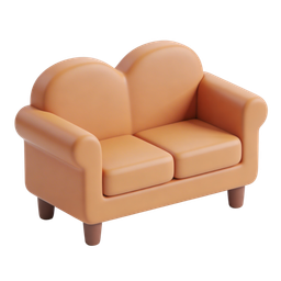 Cute Couch Icon for Cozy Home Design Elements