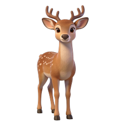 Cute Deer Icon for Nature & Wildlife Themes
