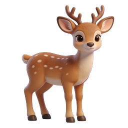 Adorable Cute Deer Icon for Nature Themes