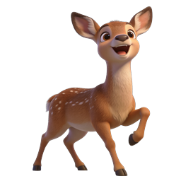 Cute Deer Icon for Nature and Wildlife Themes