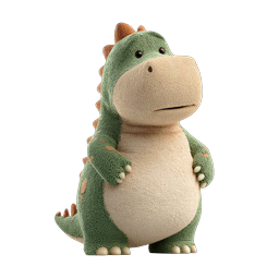 Cute Dinosaur Icon for Kids and Learning Materials