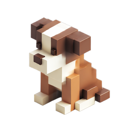 Charming Pixel Art Dog Icon for Creative Projects