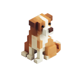 Blocky Dog Icon for Pet Lovers and Designers