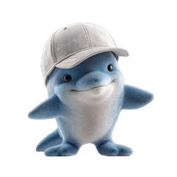 Adorable Dolphin Icon for Playful Designs