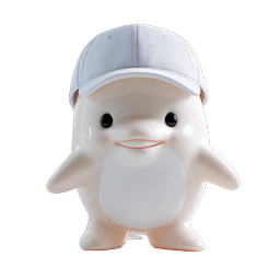 Adorable Dolphin Icon with Cap for Playful Designs