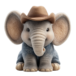 Adorable Cute Elephant Icon for Children’s Themes