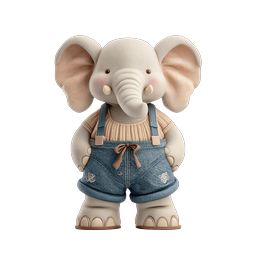 Cute Elephant Icon for Playful Designs